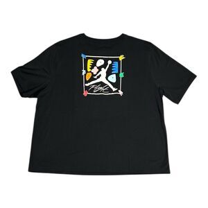 Nike Jordan Flight World Tour Tee Black Womens 1X $45 MSRP